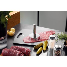 GEFU Fleischplattierer TAMPA | Schwerer Edelstahl Fleischklopfer für Schnitzel & Rouladen | Ergonomischer Griff, gleichmäßige Kraftverteilung