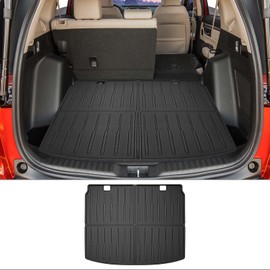 Qyebbk Trunk Mat for 2023-2025 Honda CRV CR-V Hybrid Rear Cargo Mat All Weather TPE Protector TPE Trunk Liner Accessories(Only for Upper Deck)