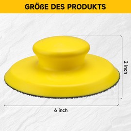 2 PCS 6 Inch Sanding Block Hook and Loop Hand Sanding Blocks for Woodworking Handicrafts and Furniture Restoration