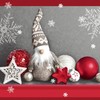 20 Napkins Gnome Santa Claus Stars Baubles Red 33 x