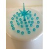 Narco 63 Aqua 5MM Globe Pins & 1 Aqua Snowflake