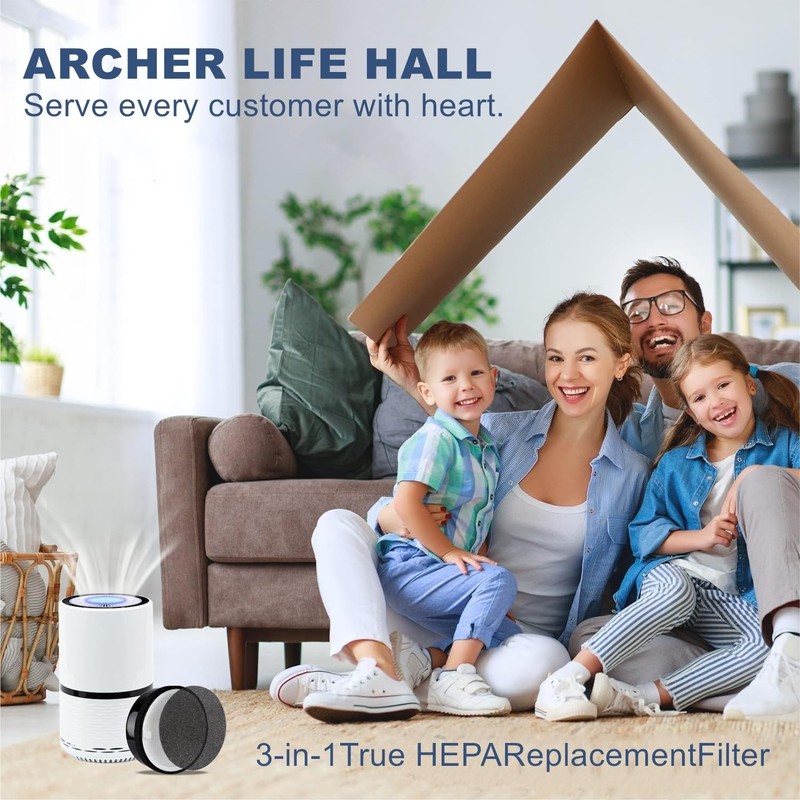 Replacement Filter Compatible with LEVOIT LV-H132 & LV-H132-RF Air Purifier