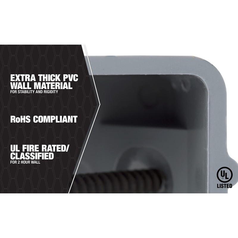 Southwire MSB1G One Gang Device Box with Depth Adjustable, Heavy