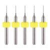 WayinTop 50pcs PCB Drill Bits Set Spiral Flute Carbide 0.3mm-1.2mm