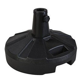 Patio Living Concepts, 00260, Durable Rust Free Molded Resin, Patio Umbrella Base, 50 pounds holding force, 16"D & 11 1/2"H, Black
