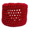 Red Sparkle Toilet Paper Cover Round Bathroom Crochet Handmade