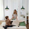 SESIMENT Green Farmhouse Pendant Light, 3 Packs 10.5 inch, Modern