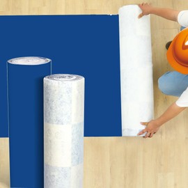 LQDMAER 40 in x 100 ft Temporary Floor Protection, 40 mil Floor Covering for Protection, Heavy Duty Floor Protection Sheet -Paint Proof, Protective Film for Construction and Renovation