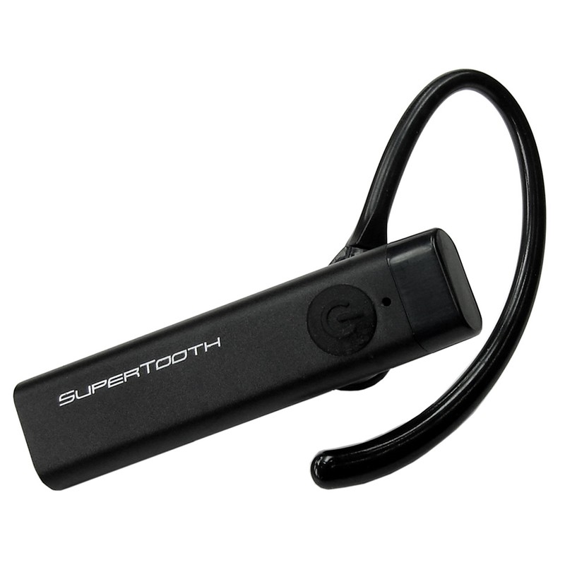 SuperTooth Mono Wireless Bluetooth Headset and Adjustable Universal Mount/Charger Pack