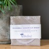 Reusable Sandwich Wrap in Natural Linen with Food Grade Washable,