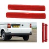 MKAREPART Rear Bumper Reflector Lamp Right and Left Side, Red