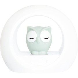 ZAZU Lou Eulen-Nachtlicht - Vertreibt Dunkelheit, Automatische Abschaltung, Weinsensor, Einstellbare Helligkeit, Cry-Activated, Baby Schlafhilfe-Geschenk