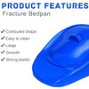 Bedpan with Lid Bed Urinal Unisex Commode Pan Easy to