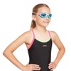 Zoggs Predator Junior Pink Turquoise Tint Blue