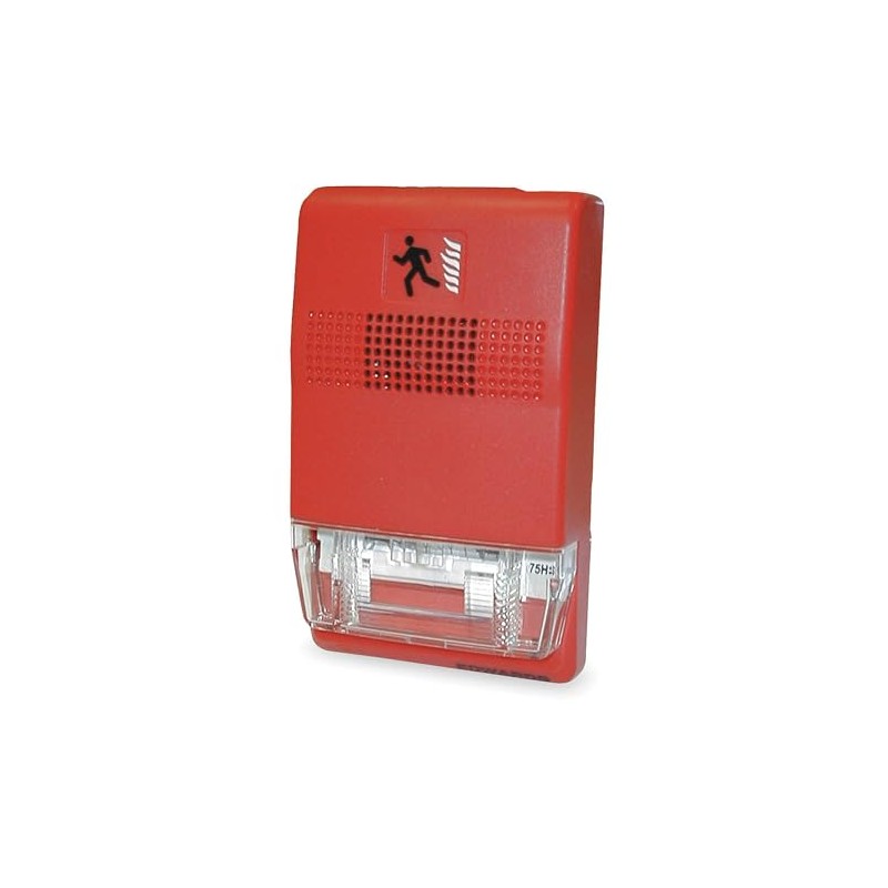 Chime Strobe, Red, H 27/32 x L 4 1/2 in