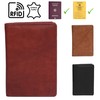 zmoka Travel Document Folder Made of Soft Leather with RFID