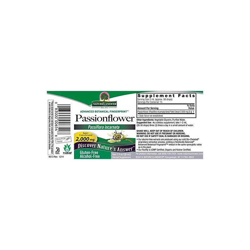 Nature's Answer Passion Flower, 1 Oz