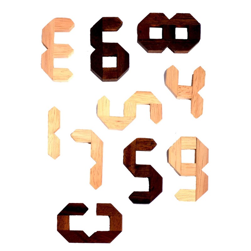 Knobelholz.de Number Puzzle 1-9