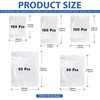 Glarks 400Pcs Shrink Wrap Bags, 5 Sizes PVC Clear Heat