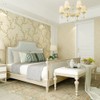 Q QIHANG Country Retro Pastoral Non-Woven Wallpaper, (A Light Yellow)