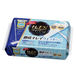 Elleair Kirekira! Wiper Wet Sheets, 32 Sheets, Thoroughly Clean