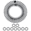 Uonlytech 10 Piezas Diadema De Peines Flexibles para El Cabello Peine Diademas para Mujer Envoltura De Pelo De Plástico Circular Peine Elástico Perder El Plastico Peine De Dientes Anchos Ola