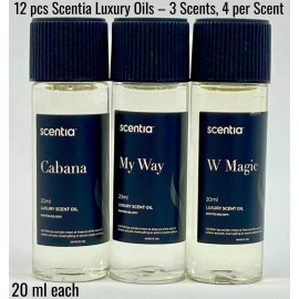 Scentia Cabana Luxury Scent Oil 20ml Hotel Inspired Aroma Diffuser DIY Spa Set of 12