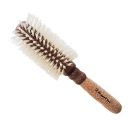 Large Boar Bristle Round Brush Cork Handle 65mm Blonde Round Brush L 26/65mm