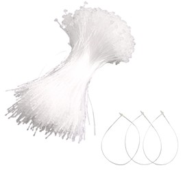 0GULUS Tagging Loop, Pack of 1,000 Pieces, Size: 3.3 inches (8.5 cm) / 4.9 inches (12.5 cm) Tag Fastener, Loop Lock, Anti-Swap Tag, Transparent, Commercial Use, Apparel, Price Tag (5.9 inches (12.5