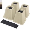 ANNKUT 6 Inch Heavy Duty Bed Risers, Furniture Risers for