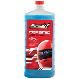 Formula 1 Ceramic Wash & Wax Foaming Hybrid Car Wash Soap with SiO2 to Shine and Protect Paint - 32 oz