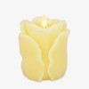 Luminara Lemon Chiffon Rose Flameless Candle - 3.6" x 4.3"