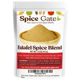 Spice Gate Falafel Spice Blend (1.5 oz) Flaverful, Vegan, No Colors, No-Additives,