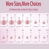 OPkssnails Press on Toenails Short,216Pcs Summer Pink Ombre Toenail Press