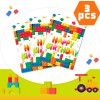 inboxxarty Building Block Party Decorations Building Block Party Tablecloths set