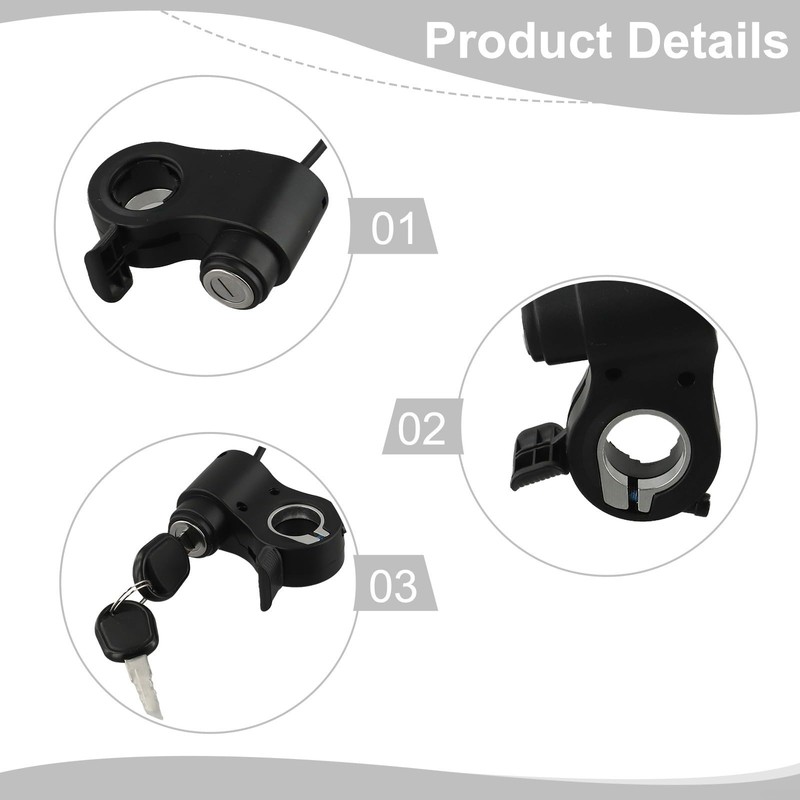 Electric Door Lock Electric Scooter Door Lock 5-Pin Connector Compatible