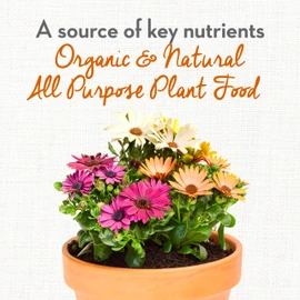 Whitney Farms Organic and Natural All Purpose Plant Food, for Raised Bed, Container and and In-Ground Plants, Vegetables, Flowers, Fruits and Herbs, 4 lb.