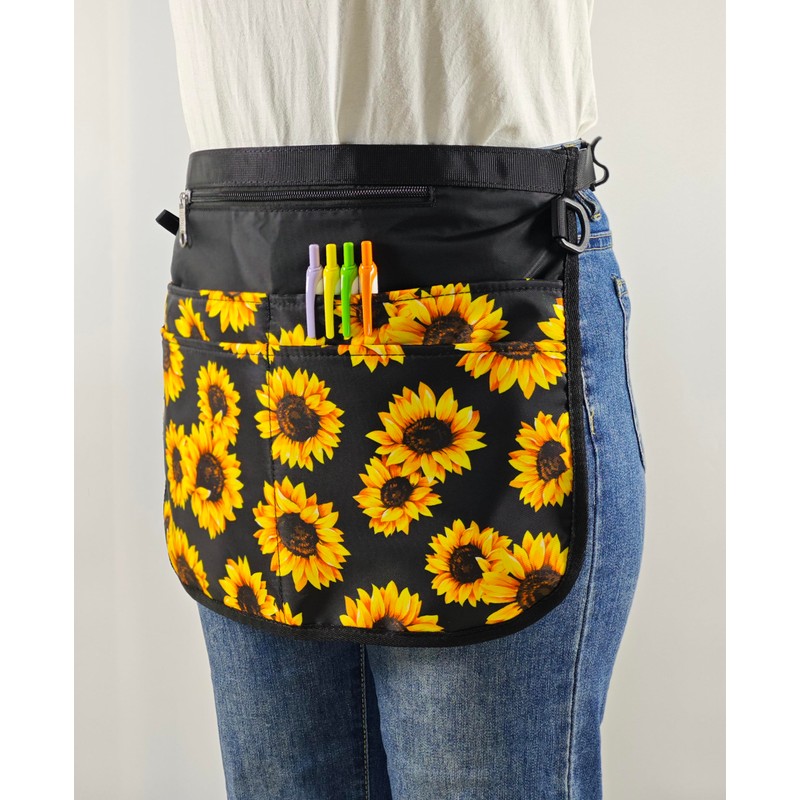 Waterproof Server Apron for Women with 5 Pockets,Quickly Put on