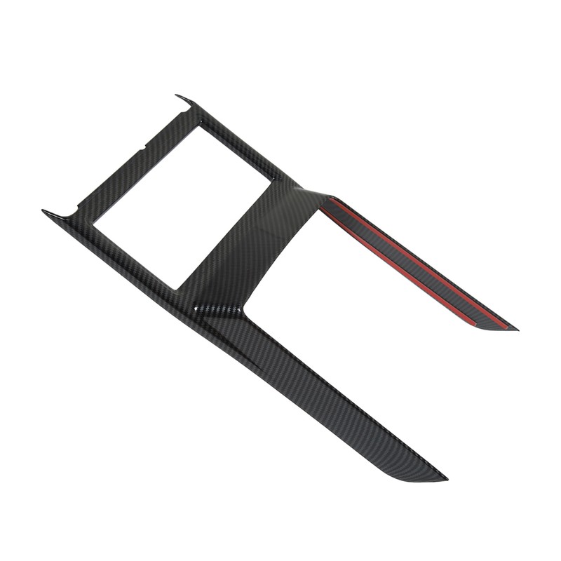 Car Cup Holder Frame Cover Carbon Fiber Pattern High Gloss