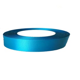 Teal Blue 10mm Wide Satin Ribbon 25Yard / 23 Meters; Birthday Party/Craft/Wedding Favors Bow Scrapbooking Decor