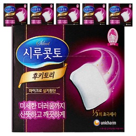 Sirukotto Fukitori Cotton Cotton Pads, 32 sheets, 6 pcs / 시루콧토 후키토리코튼 화장솜, 32매입, 6개