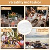 IBEQUEM Clear Round Fitted Vinyl Tablecloth with Elastic Edged, PVC
