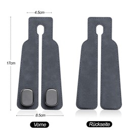 Pack of 2 Car Hooks, Bag Holder, Car Headrest, Storage Hooks, Car Seat Headrest Hooks for Food Bags, Handbags Organiser, Car Hook Headrest (Grey)