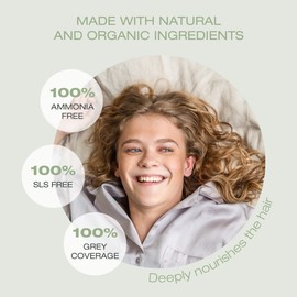 Light Ash Brown Hair Dye 5.2 with Natural Ingredients - No Ammonia