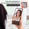 LIKSANGMETALS Wooden Countertop Simple Cell Phone Holder with Mirror (Walnut)