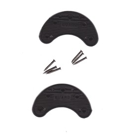 Guard Quality Heel and Toe Plates Polyurethane (Plastic) Taps Savers 1 Pair Self-Adhesive with Nails (Size 6A)