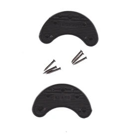 Guard Quality Heel and Toe Plates Polyurethane (Plastic) Taps Savers 1 Pair Self-Adhesive with Nails (Size 6A)