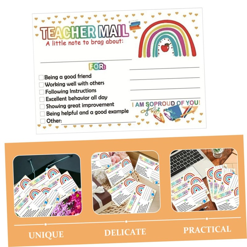 SEWACC 100pcs Motivational Reward Cards for Parents and Teachers Classroom