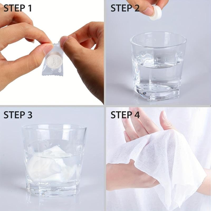 Disposable Compressed Face Towel, 1 Set Wipe Hands Compressed Bathroom