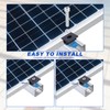 10pcs Solar Panel Mid Clamps for Unistrut, 30mm/35mm Aluminum Mounting